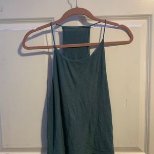 aeo racerback bungee strap tank top